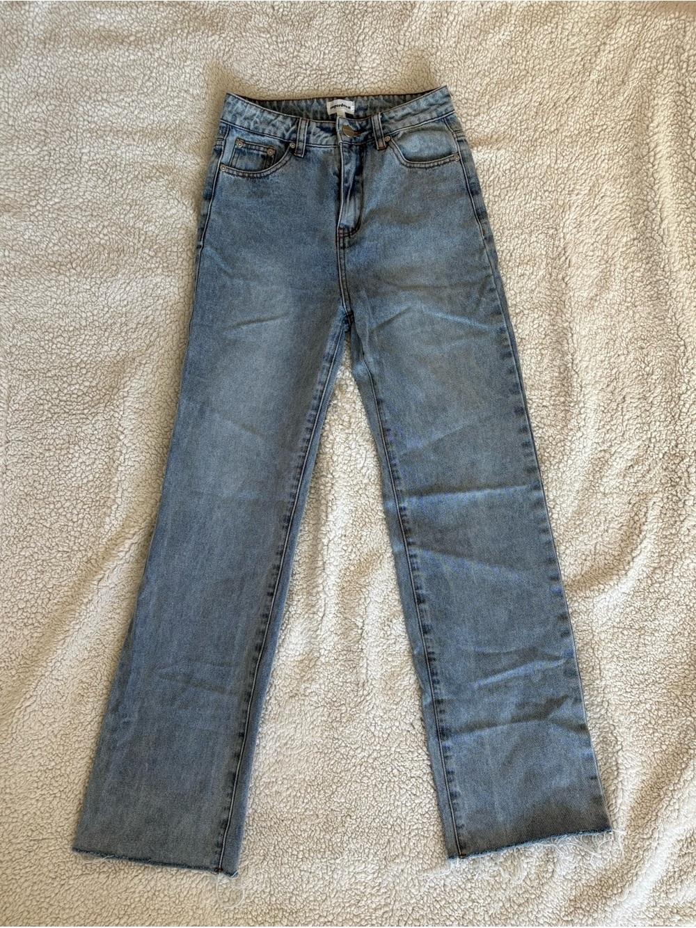 Classic Straight-Leg Blue Jeans